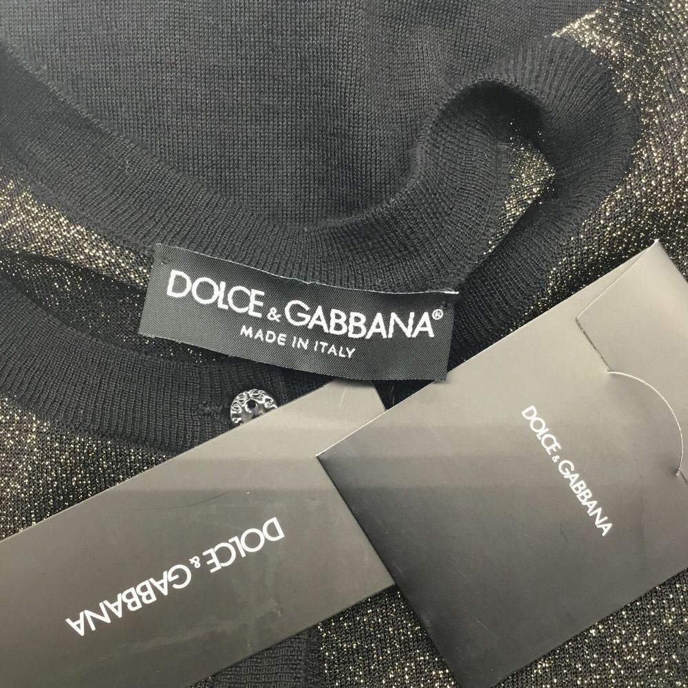 Dolce & Gabbana Black Lace Knit Cardigan - Picture 4 of 4